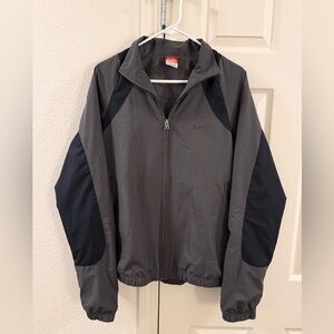 Nike Men's Charcoal and Black Windbreaker